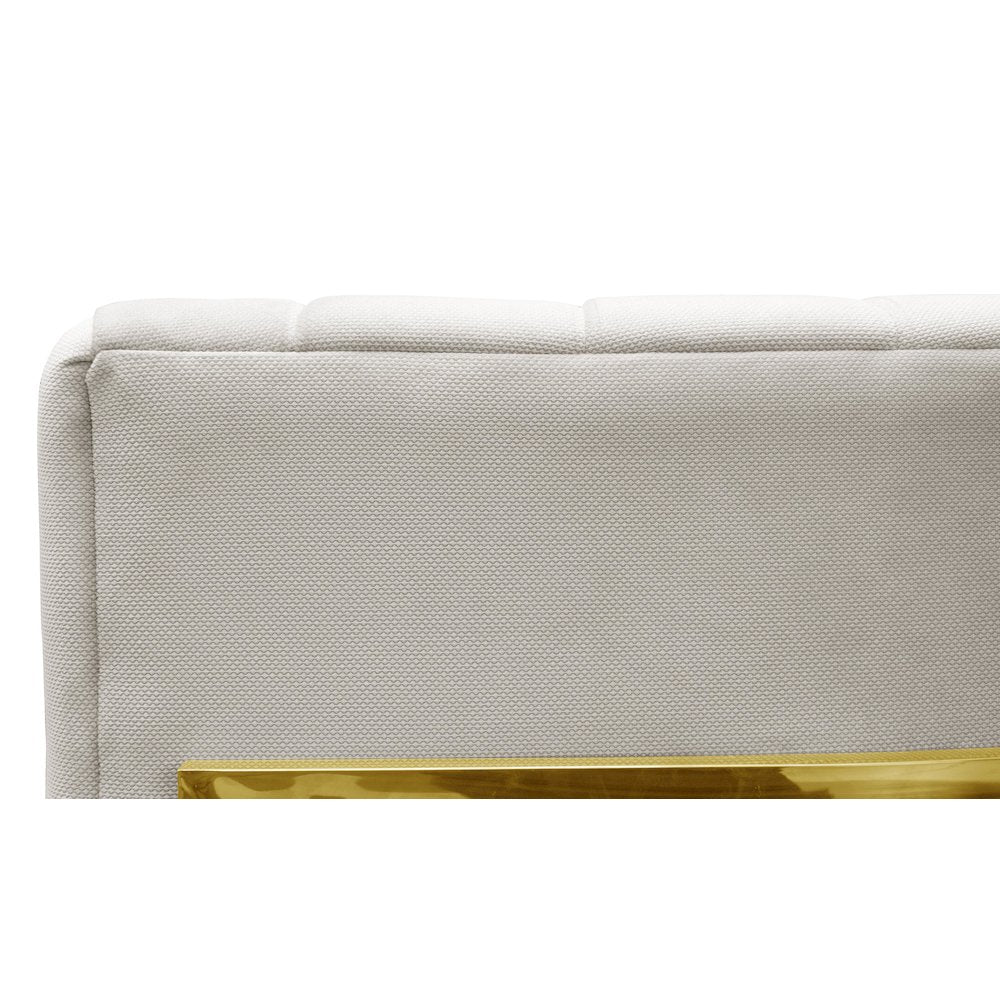Magnolia Spotted Cream Chair with Gold