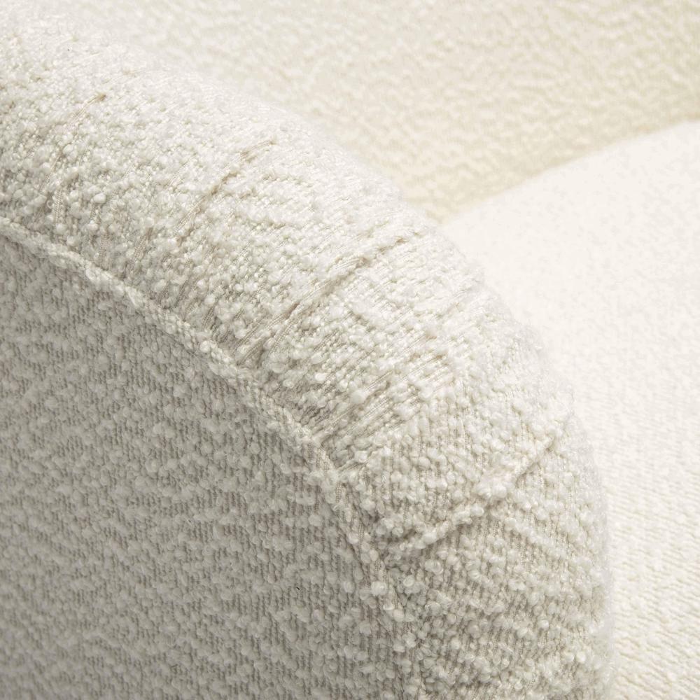 Pamela Cream Boucle Tassel Lounge Chair