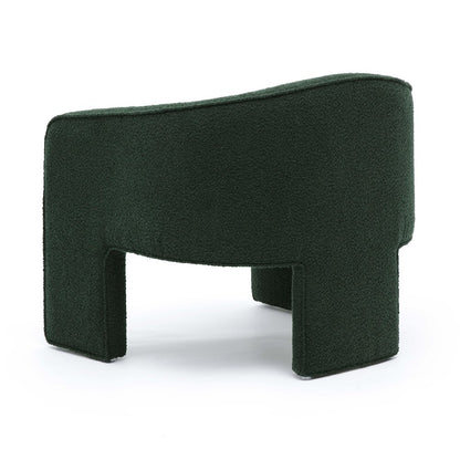 Marla Forest Green Boucle Accent Chair