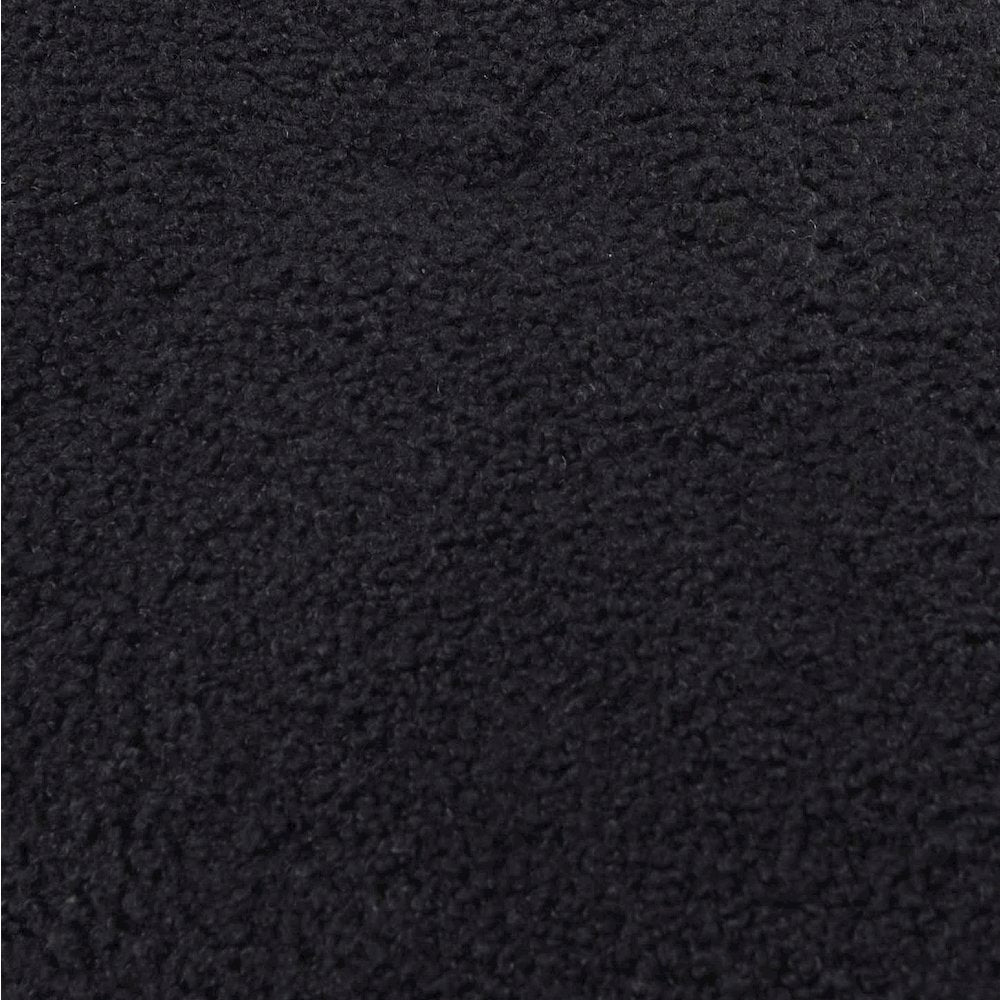 Calliope Black Vegan Shearling Modular Armless Chair