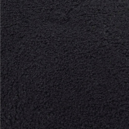 Calliope Black Vegan Shearling Modular Armless Chair