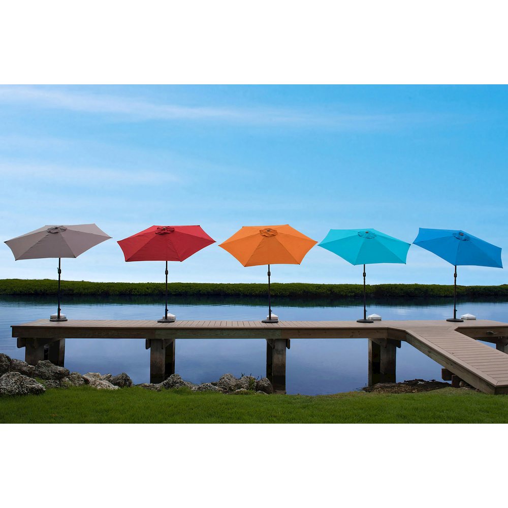 Panama Jack Teal 9 Ft Alum Patio Umbrella W/Crank