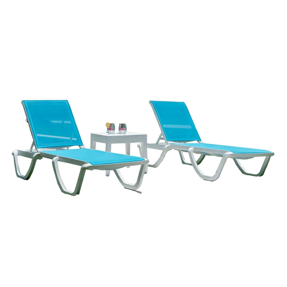Panama Jack Abaco 3-Piece Chaise Lounge Set