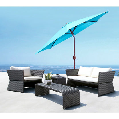 Panama Jack Teal 9 Ft Alum Patio Umbrella W/Crank