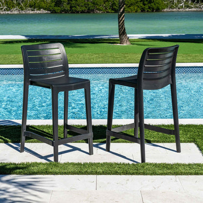 Leva Set of 2 Barstools - Anthracite