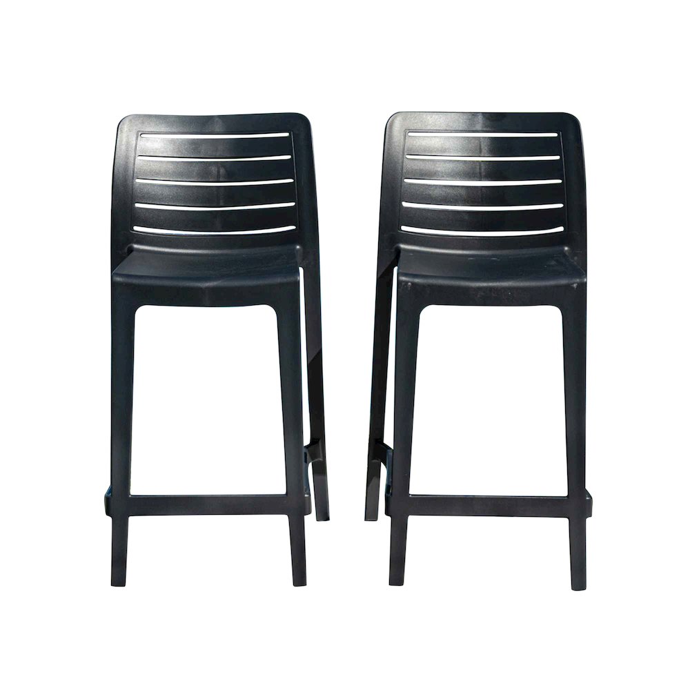 Leva Set of 2 Barstools - Anthracite