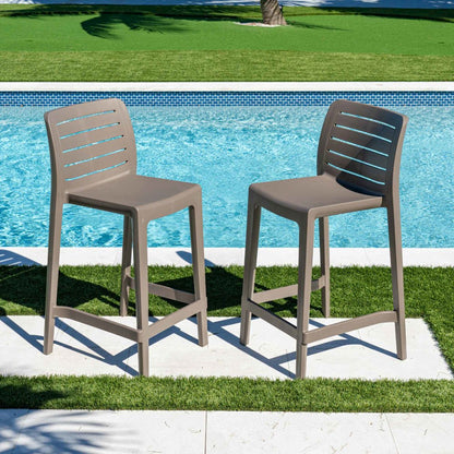 Leva Set of 2 Barstools - Cappucino