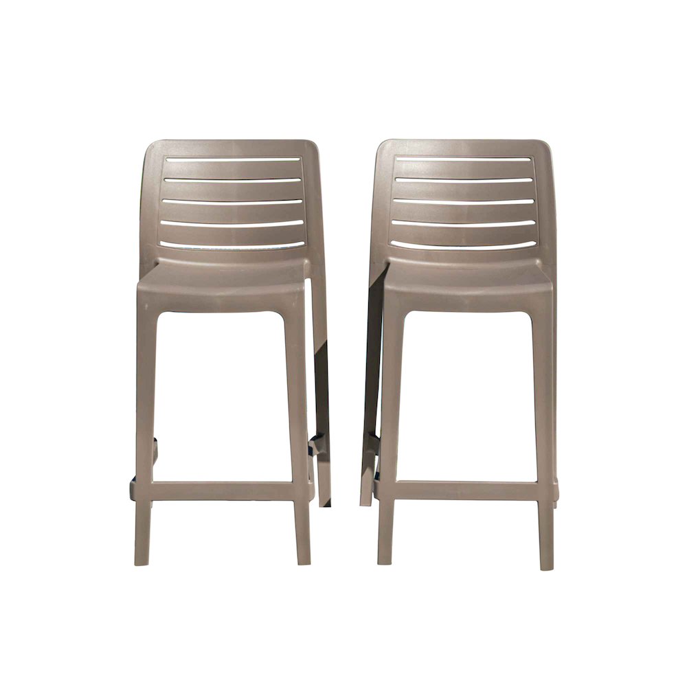 Leva Set of 2 Barstools - Cappucino