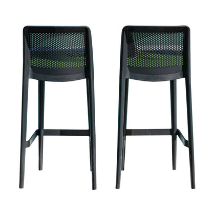 Lisa Set of 2 Barstools - Anthracite