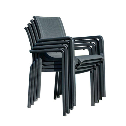 Paris Set of 2 Sling Armchairs - Anthracite