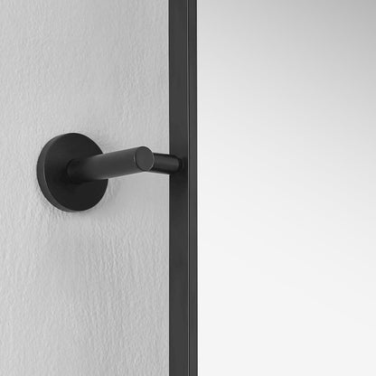 24x32'' Aluminum Framed in Matte Black Modern Bathroom Pivot Wall Mirror