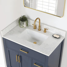 36" Single Bathroom Vanity in Royal Blue without Mirror