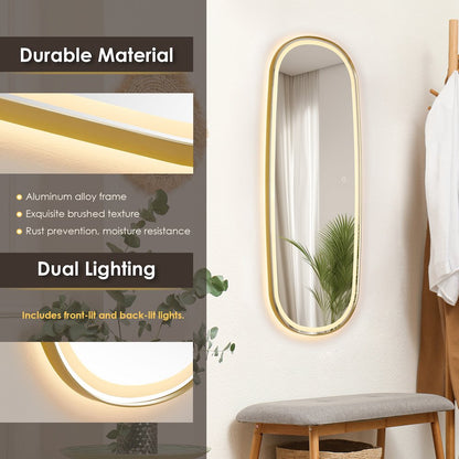 26"x65" Rectangular Anti-Fog Dimmable Modern Bathroom/Dressing
