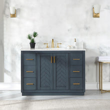 48" Single Bathroom Vanity Set in Classic Blue without Mirror