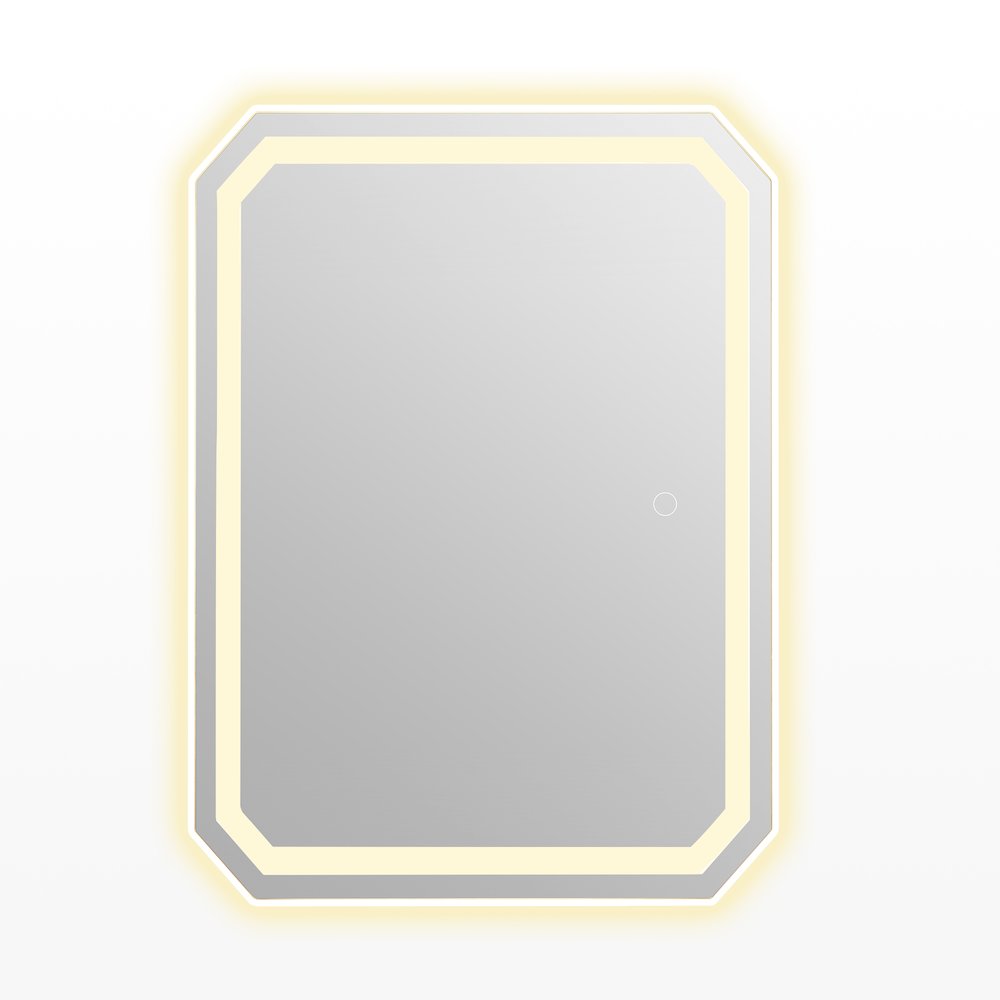 36x30" Octogan Frameless Modern LED Bathroom Vanity Mirror