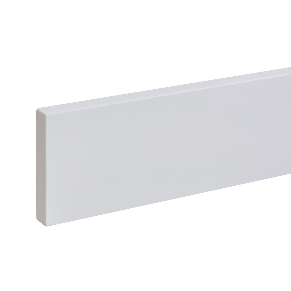 Caorle 84. in Engineered Stone Vanity Top in Snow White with White Sink