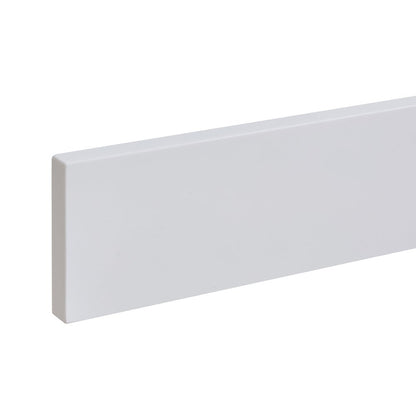Caorle 84. in Engineered Stone Vanity Top in Snow White with White Sink