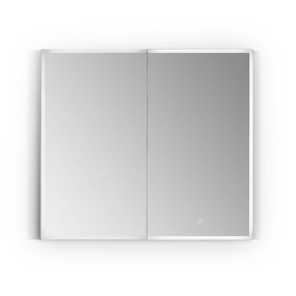 Frameless Surface-Mount/Recessed LED Lighted Bathroom Medicine Cabinet