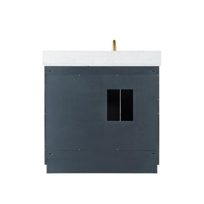 36" Single Bathroom Vanity Set in Classic Blue without Mirror