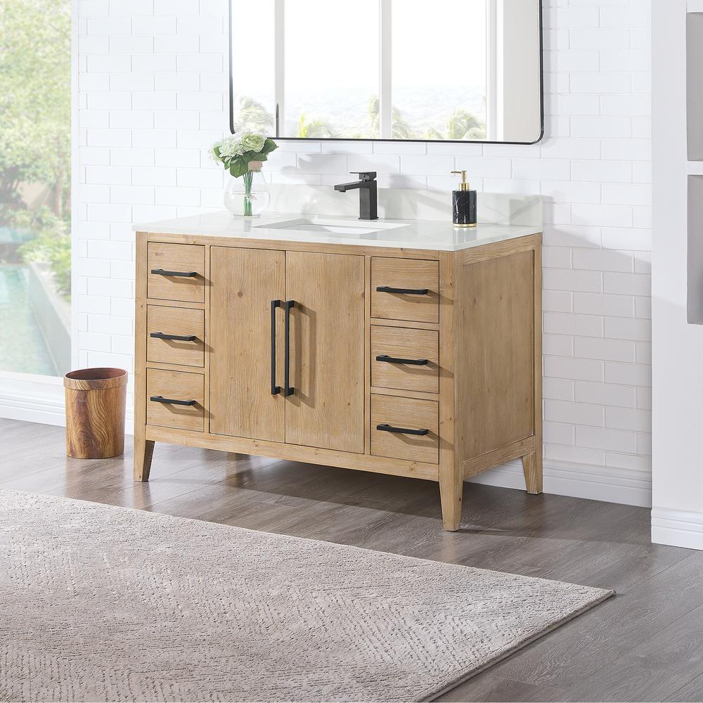 Single Bathroom Cabinet Vanity without Top and Sink, no Mirror