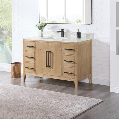 Single Bathroom Cabinet Vanity without Top and Sink, no Mirror