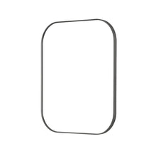 36x30" Rectangular Aluminum Framed in Gunmetal Modern Bathroom Wall Mirror