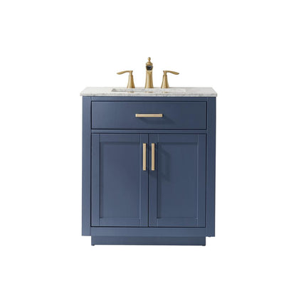 30" Single Bathroom Vanity Set in Royal Blue without Mirror