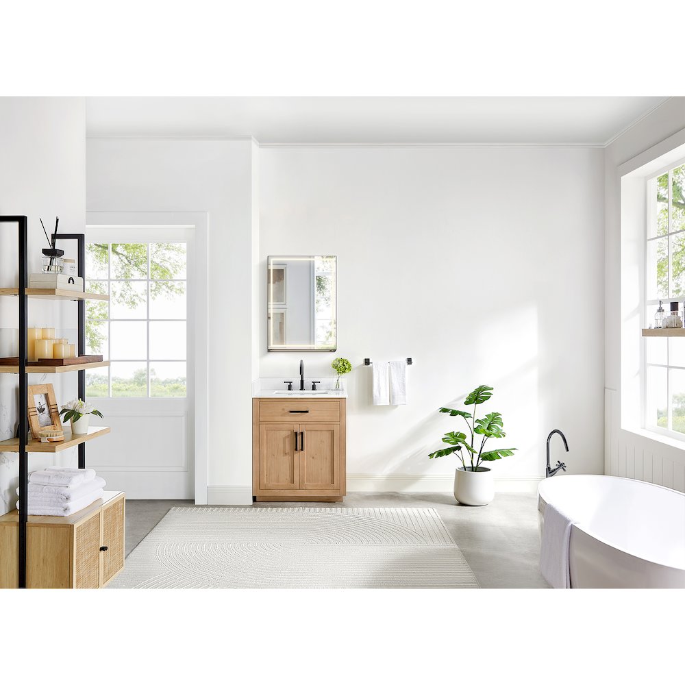 20"x28" Rectangular Frameless Surface-Mount Medicine Cabinet