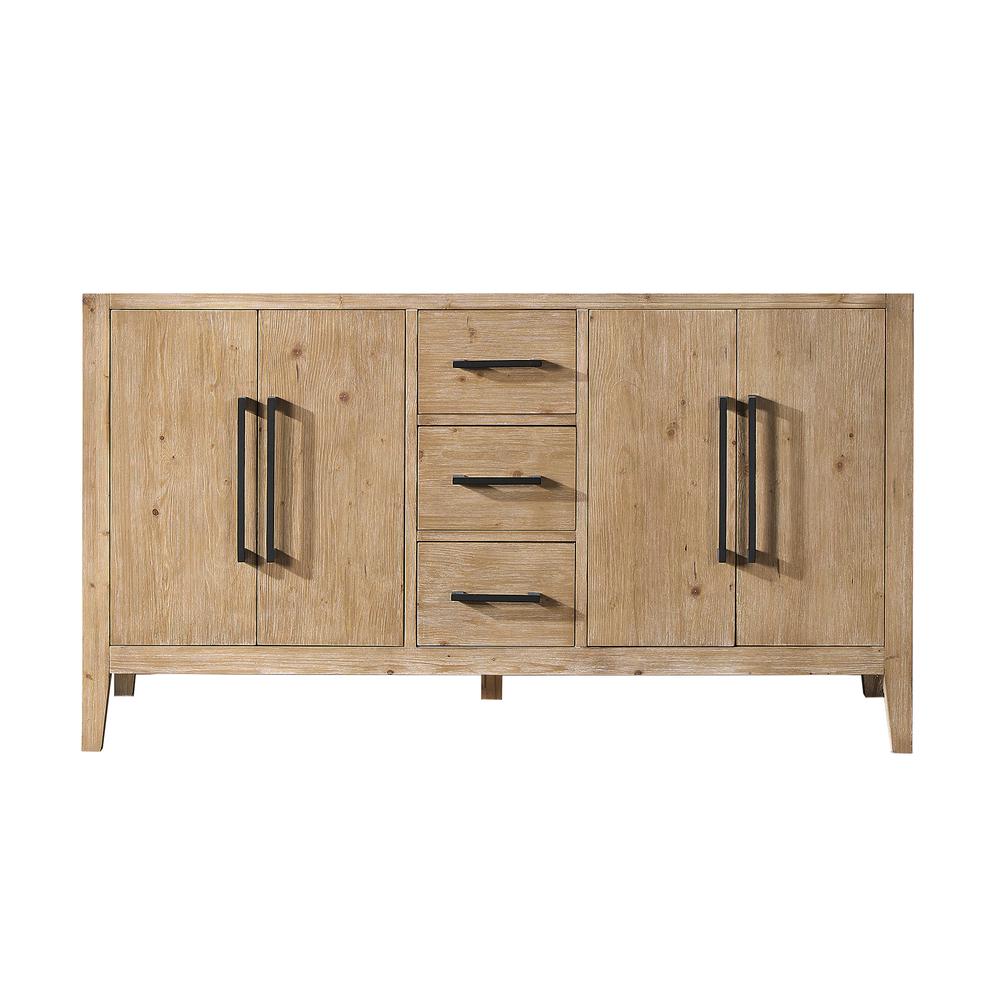 Double Bathroom Cabinet Vanity Base in Top and Sink, no Mirror