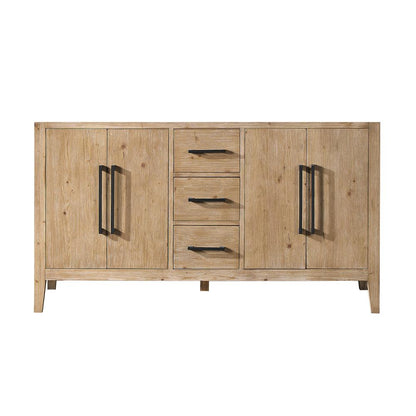 Double Bathroom Cabinet Vanity Base in Top and Sink, no Mirror