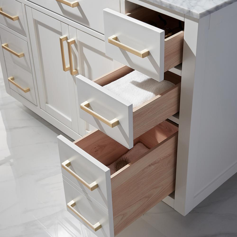48" Single Bathroom Vanity Set in White with Mirror