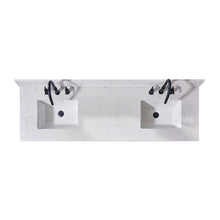 73. in Composite Stone Vanity Top in Aosta White with White Sink