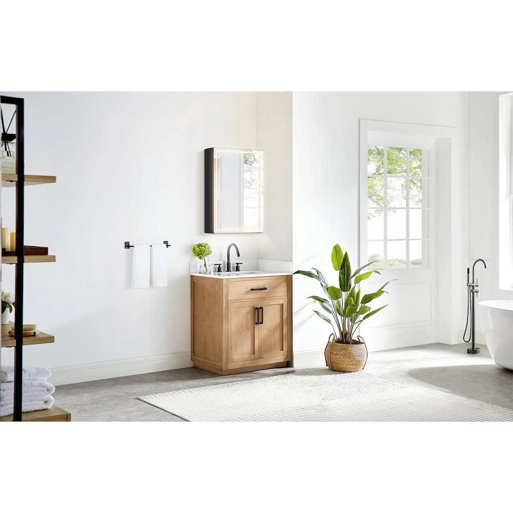 20"x28" Rectangular Frameless Surface-Mount Medicine Cabinet