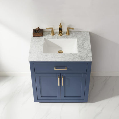 30" Single Bathroom Vanity Set in Royal Blue without Mirror
