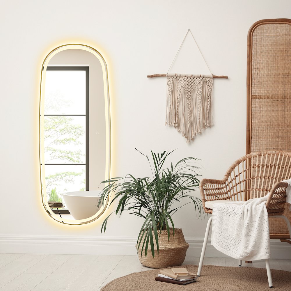 26"x65" Rectangular Anti-Fog Dimmable Modern Bathroom/Dressing