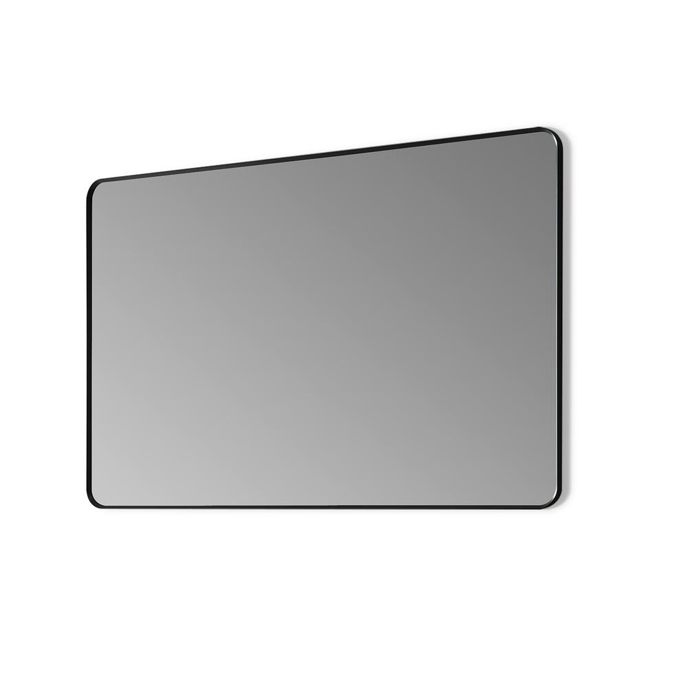 Nettuno 48" Rectangle Bathroom/Vanity Matt Black Aluminum Framed Wall Mirror