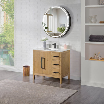 32x32" Round Frameless Surface-Mount Medicine Cabinet