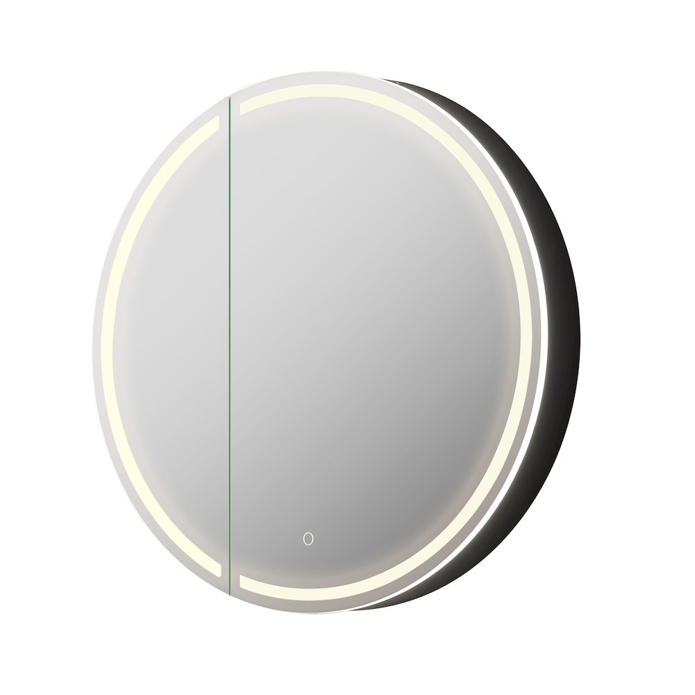 32x32" Round Frameless Surface-Mount Medicine Cabinet