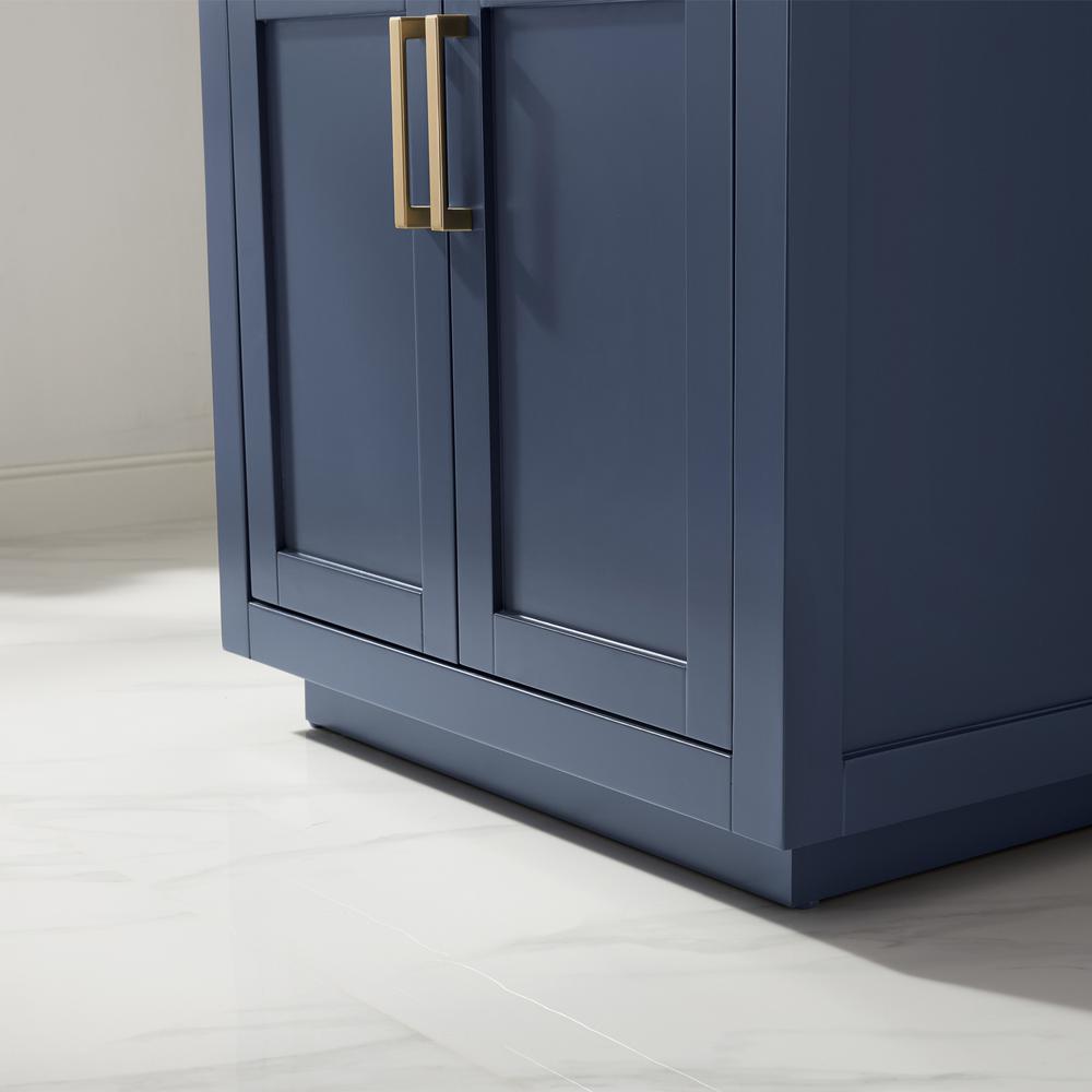 30" Single Bathroom Vanity Set in Royal Blue without Mirror