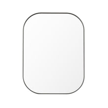 24x32" Rectangular Aluminum Framed in Gunmetal Modern Bathroom Wall Mirror