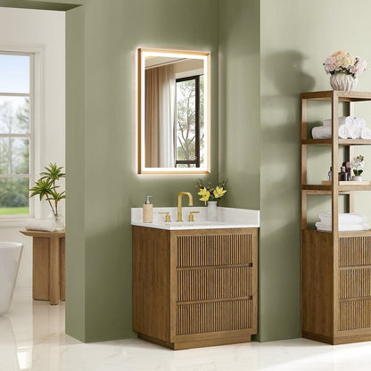 Navan 30" Single Bathroom Vanity in Weathered Brown