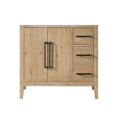 Single Bathroom Cabinet Vanity Base without Top and Sink, no Mirror