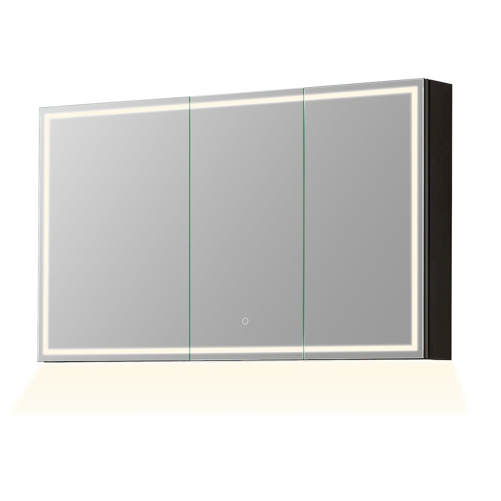 48"x28" Rectangular Frameless Surface-Mount Medicine Cabinet