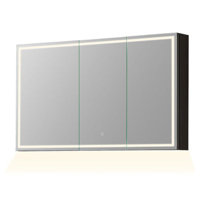 48"x28" Rectangular Frameless Surface-Mount Medicine Cabinet