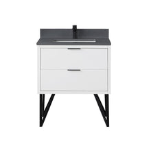 30" Single Bathroom Vanity in White without Mirror