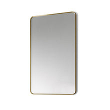 Nettuno 24" Rectangle Bathroom/Vanity Brushed Gold Aluminum Framed Wall Mirror