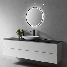 Framed in Matt Black Modern Bathroom/Vanity LED Lighted Wall Mirror