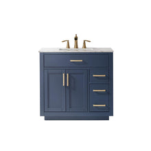 36" Single Bathroom Vanity Set in Royal Blue without Mirror
