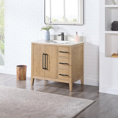 Single Bathroom Cabinet Vanity Base without Top and Sink, no Mirror