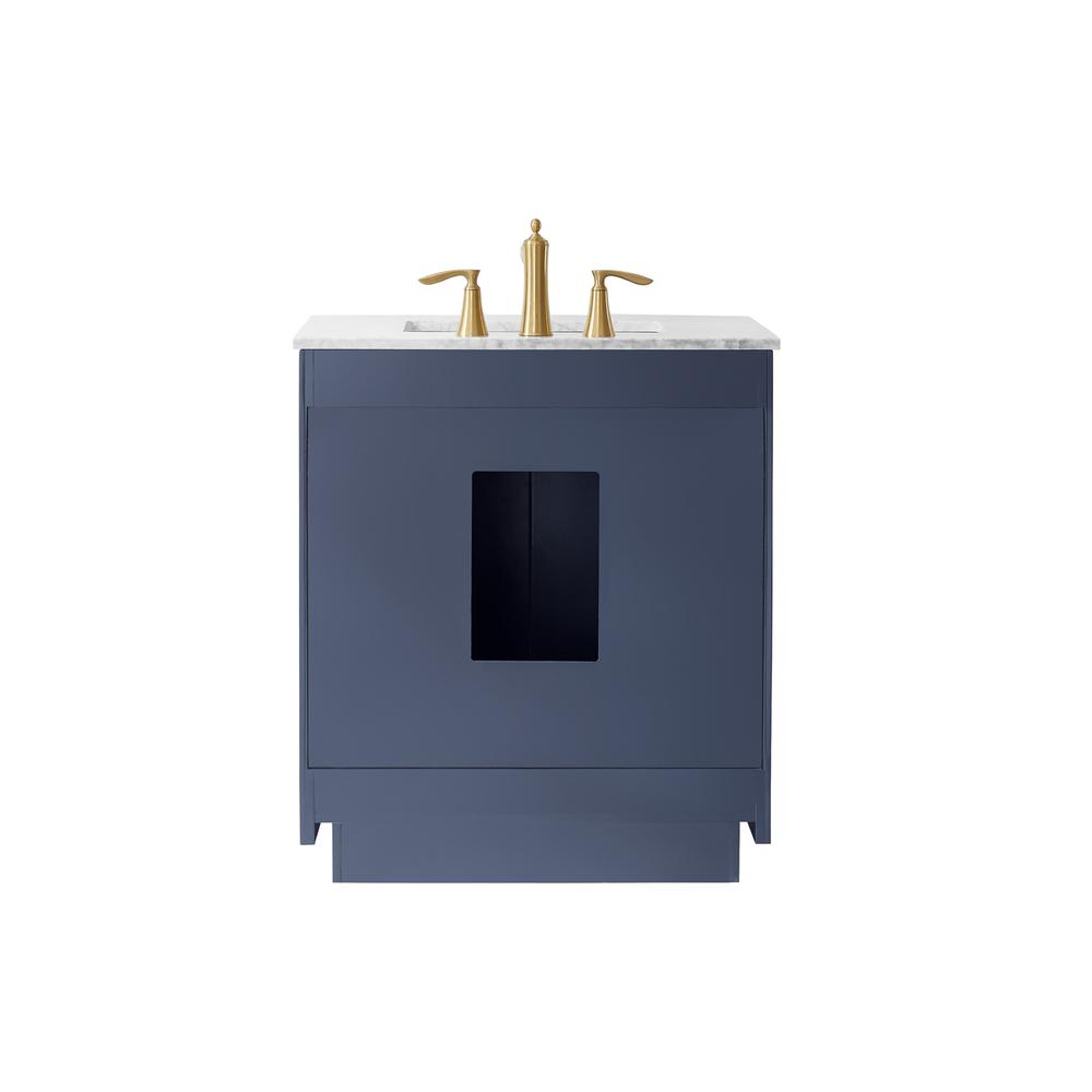 30" Single Bathroom Vanity Set in Royal Blue without Mirror